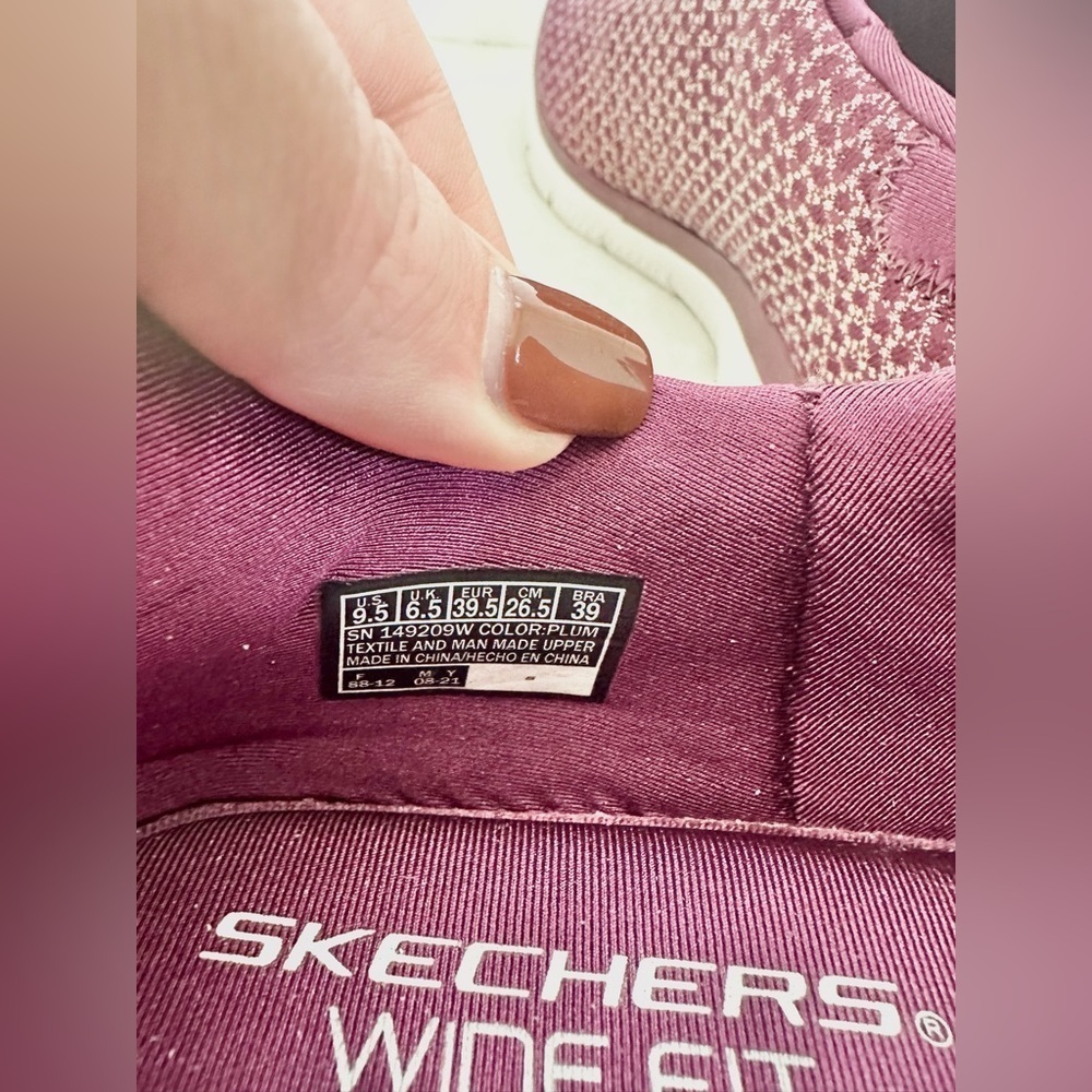 Skechers Summits Washable Mesh Bungee Sneakers Glowing Iris Size 9.5 Wide Fit - Picture 5 of 8